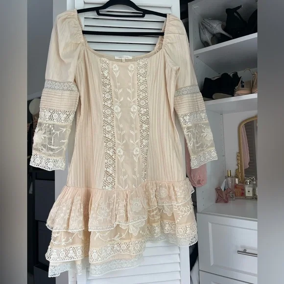 knee length dresses for ladies Shania Off Shoulder Mini Dress – SIMKHAI main image 0